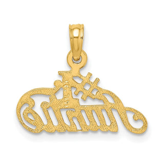 10K Yellow Gold #1 AUNTIE Charm