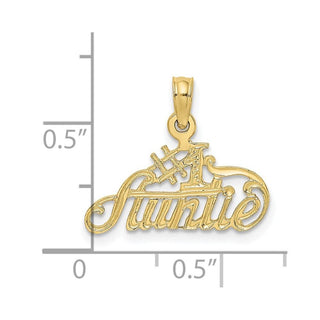 10K Yellow Gold #1 AUNTIE Charm