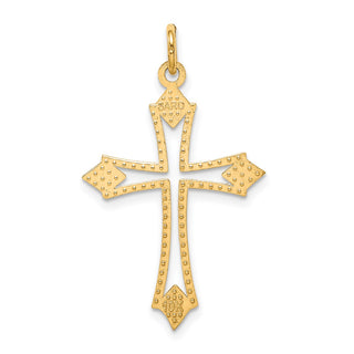 10k Yellow Gold Cross Charm 10C301