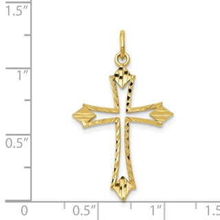 10k Yellow Gold Cross Charm 10C301