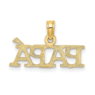 10K Yellow Gold PAPA Charm