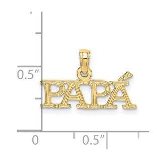 10K Yellow Gold PAPA Charm