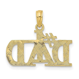 10k Yellow Gold #1 Dad Pendant