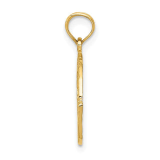 10K Yellow Gold Claddagh Charm 10C3035