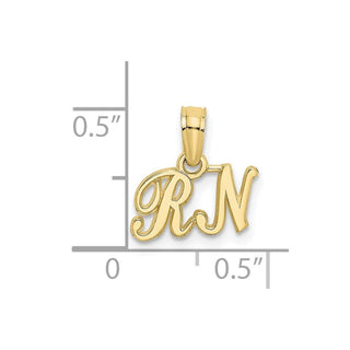10k Yellow Gold Rn Pendant