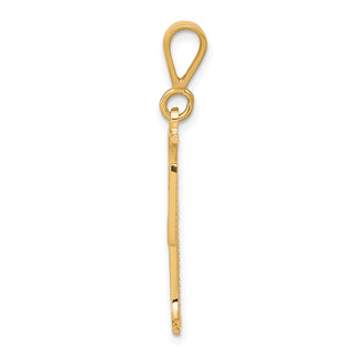 10k Yellow Gold Cross Pendant 10C312