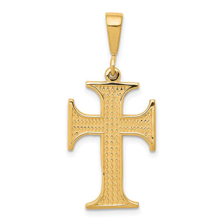 10k Yellow Gold Cross Pendant 10C312