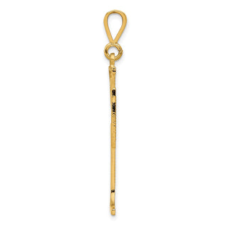 10k Yellow Gold Cross Pendant 10C314
