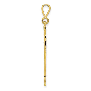 10k Yellow Gold Cross Pendant 10C314