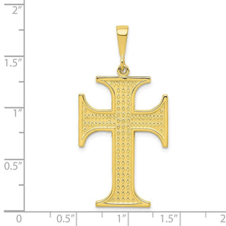 10k Yellow Gold Cross Pendant 10C314