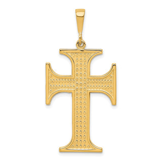 10k Yellow Gold Cross Pendant 10C314