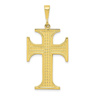 10k Yellow Gold Cross Pendant 10C314