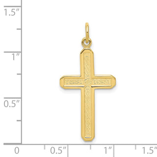 10k Yellow Gold Cross Charm 10C317