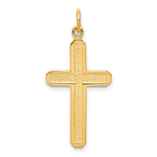 10k Yellow Gold Cross Charm 10C317