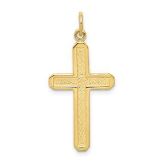 10k Yellow Gold Cross Charm 10C317