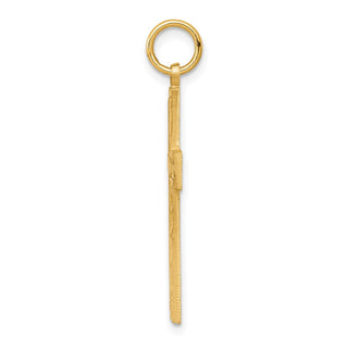 10k Yellow Gold Cross Charm 10C322