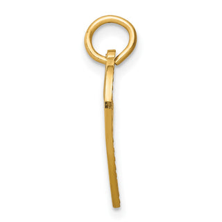 10k Yellow Gold Sweet 15 In Heart Charm