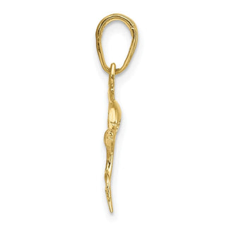 10k Yellow Gold Dolphin Pendant 10C3446