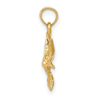 10k Yellow Gold Hummingbird Pendant
