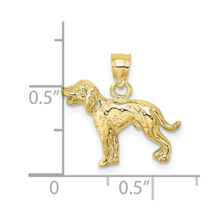 10K Yellow Gold Dalmatian Dog Charm