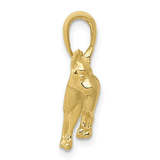 10k Yellow Gold Chihuahua Dog Pendant