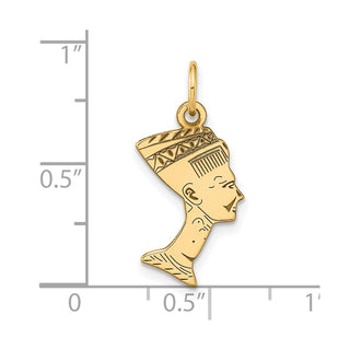 10k Yellow Gold Nefertiti Charm 10C370