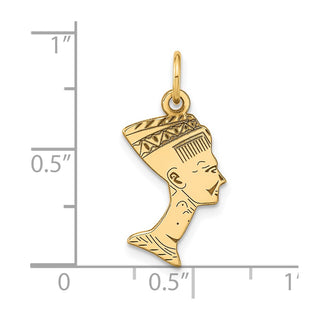 10k Yellow Gold Nefertiti Charm 10C370