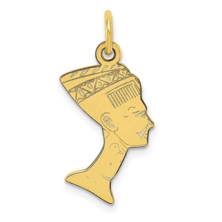 10k Yellow Gold Nefertiti Charm 10C370