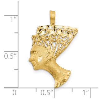 10k Yellow Gold Nefertiti Charm 10C371