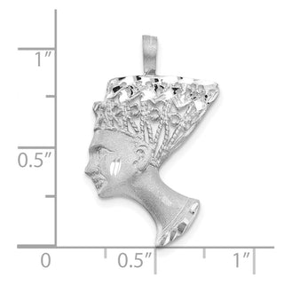 10k White Gold Egyptian Head Charm