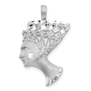 10k White Gold Egyptian Head Charm