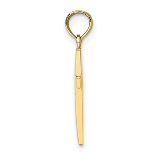 10k Yellow Gold Polished Cross Pendant 10C3785