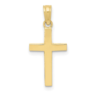 10k Yellow Gold Polished Cross Pendant 10C3785