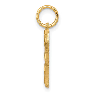 10k Yellow Gold Heart Charm 10C395