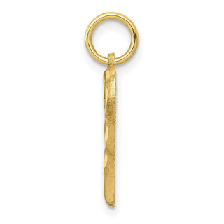 10k Yellow Gold Heart Charm 10C395