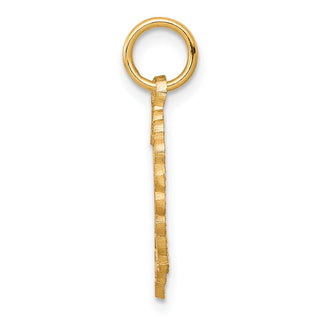 10k Yellow Gold Heart Charm 10C396