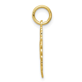 10k Yellow Gold Heart Charm 10C398