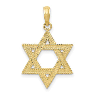 10k Yellow Gold Star of David Pendant 10C3988