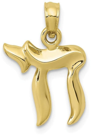 10k Yellow Gold Chai Pendant 10C3990