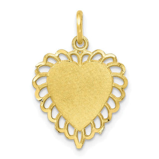 10k Yellow Gold Heart Charm 10C403