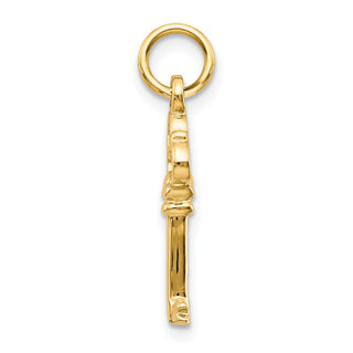 10k Yellow Gold Solid Key Charm 10C417