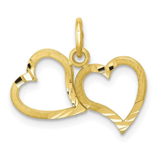 10k Yellow Gold Heart Charm 10C421