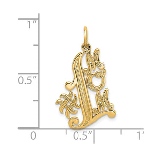 10k Yellow Gold #1 Mom Charm