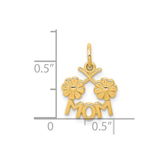 10k Yellow Gold Mom Charm 10C445