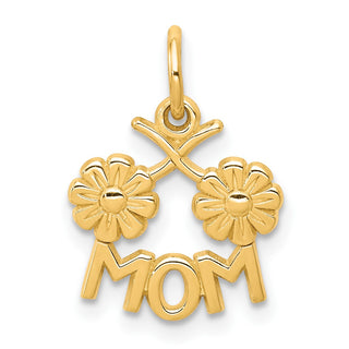 10k Yellow Gold Mom Charm 10C445
