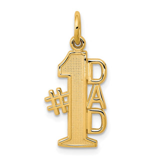 10k Yellow Gold #1 Dad Charm 10C450