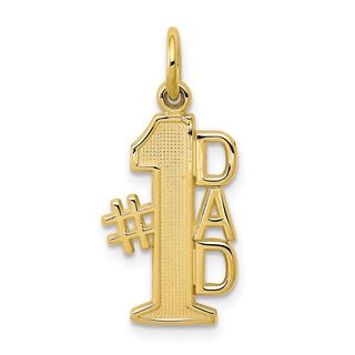10k Yellow Gold #1 Dad Charm 10C450