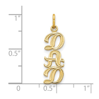10k Yellow Gold Dad Charm 10C453