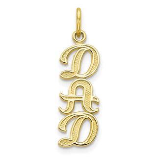 10k Yellow Gold Dad Charm 10C453