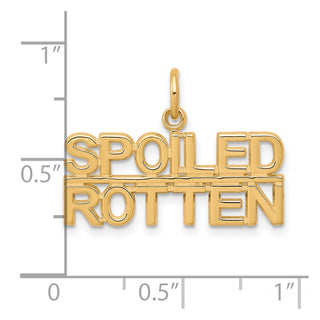 10k Yellow Gold Talking - SPOILED ROTTEN Charm